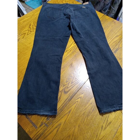 LEVI STRAUSS Jeans Womens 18 SHORT BLACK Faded MID RISE BOOTCUT  Preowned Denim - Picture 14 of 14